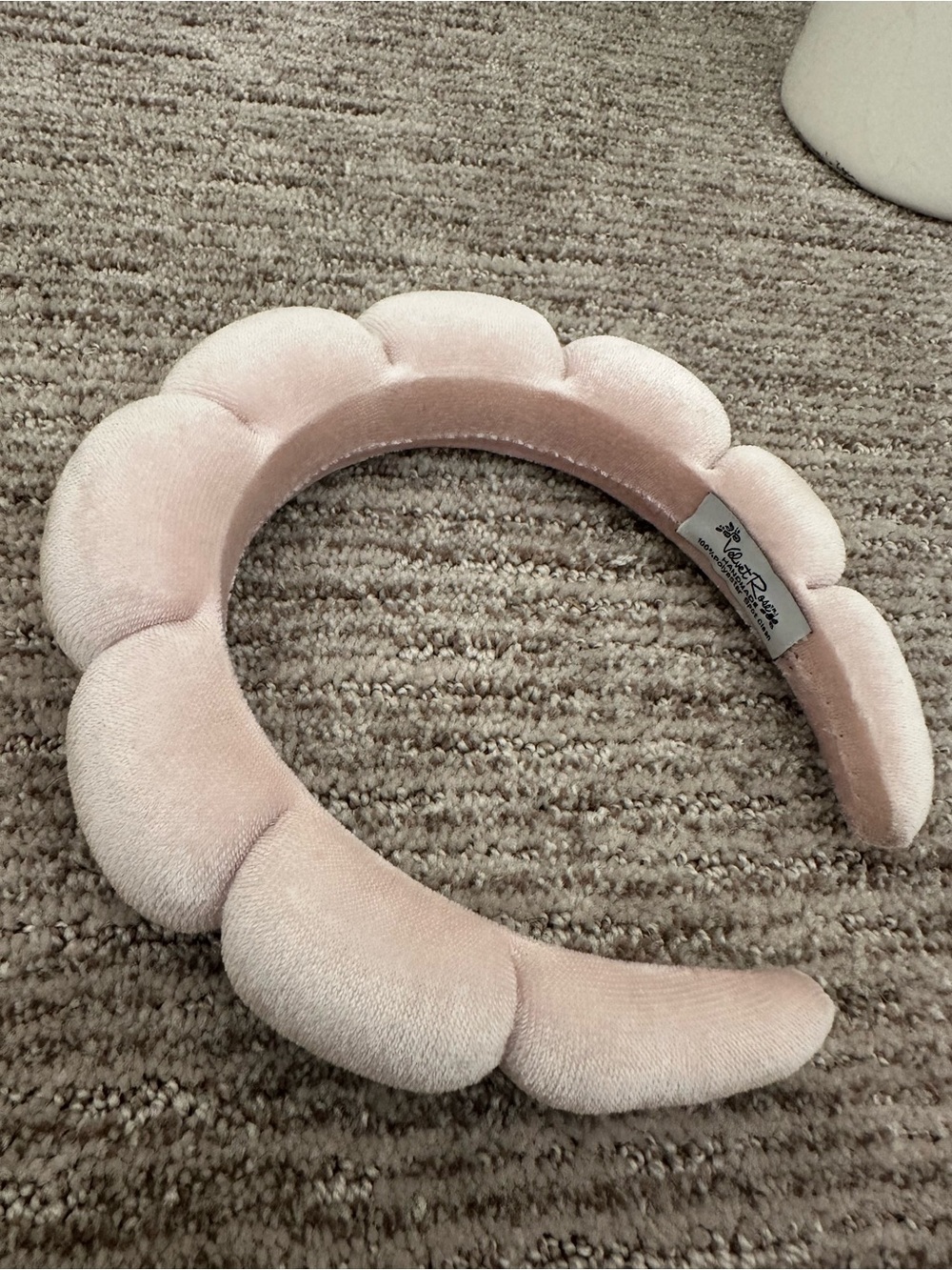 Padded Velvet Headband - Pink